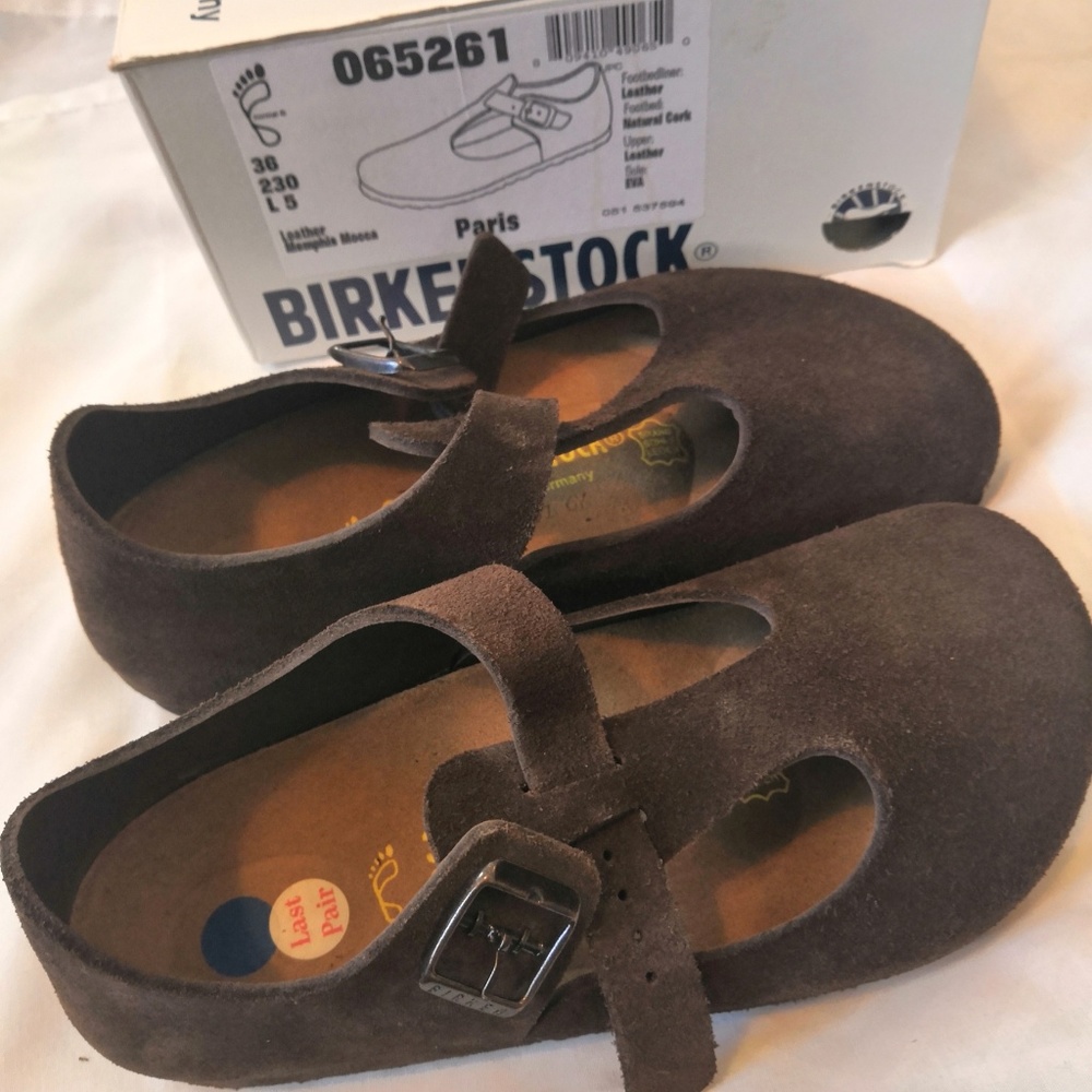 Birkenstock Paris Euro size 36 Mocha Leather Shoes